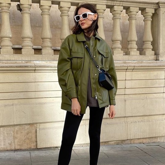 h&m olive jacket